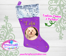 Load image into Gallery viewer, Custom Pet Christmas Stocking