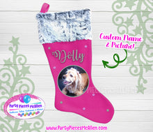Load image into Gallery viewer, Custom Pet Christmas Stocking