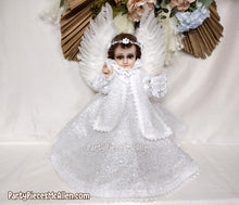 Load image into Gallery viewer, Vestidito Angel Gabriel, Angel Gabriel Baby Jesus White Gown
