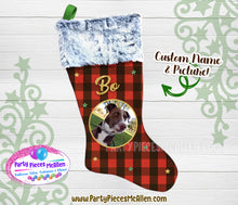 Load image into Gallery viewer, Custom Pet Christmas Stocking