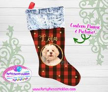 Load image into Gallery viewer, Custom Pet Christmas Stocking