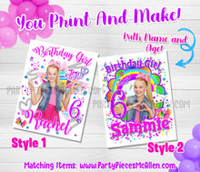 Load image into Gallery viewer, Jojo Siwa Birthday Shirt File - PRINTABLE ONLY