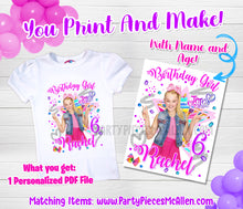 Load image into Gallery viewer, Jojo Siwa Birthday Shirt File - PRINTABLE ONLY