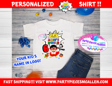 Load image into Gallery viewer, Ryan's World Customized Birthday Shirt