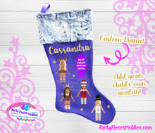 Load image into Gallery viewer, Gamer Girl Avatar Christmas Stocking