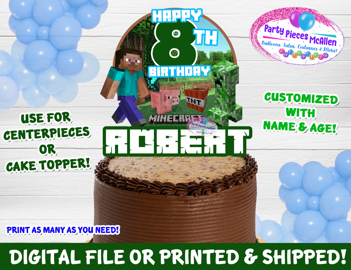 Minecraft Birthday Cake Topper Personalized for Sale in Margate, FL -  OfferUp