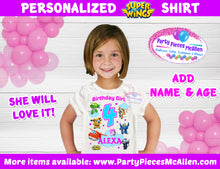 Load image into Gallery viewer, Super Wings Girl Birthday Shirt