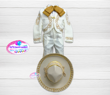 Load image into Gallery viewer, Beige Charro Boys Suit