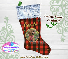 Load image into Gallery viewer, Custom Pet Christmas Stocking