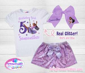 Encanto Isabella Glittery Birthday Outfit