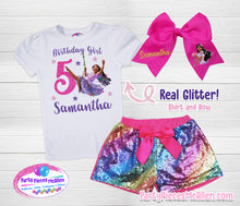 Load image into Gallery viewer, Encanto Isabella Glittery Birthday Outfit