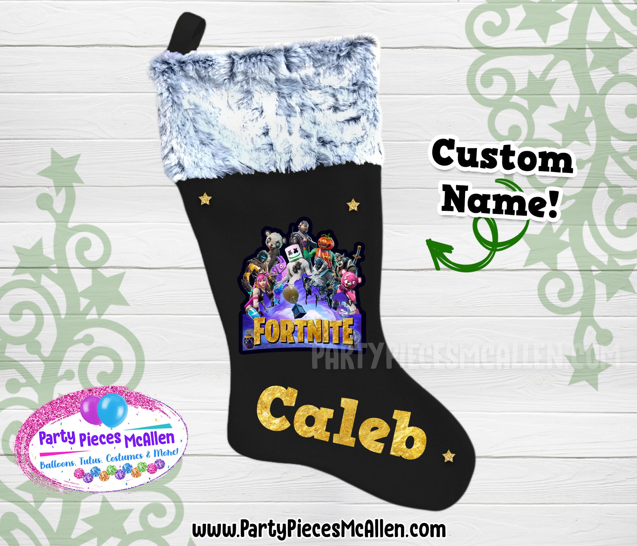 Fortnite Christmas Stocking Party Pieces McAllen