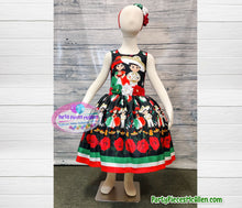 Load image into Gallery viewer, Charrita and Charrito Dress, Mexican Fiesta Dress in Black