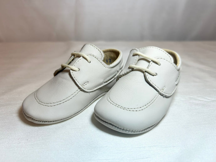 Beige Baptism Boy Shoes