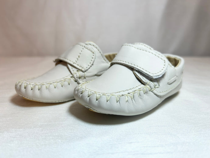 Beige Baptism Boy Shoes