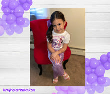 Load image into Gallery viewer, Black Doll Birthday Sequin Pants Outfit
