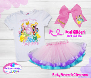 Pastel Colors Princess Rainbow Tutu Outfit
