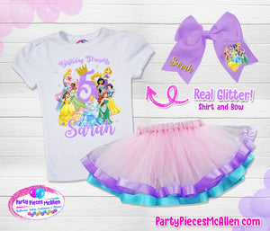 Pastel Colors Princess Rainbow Tutu Outfit
