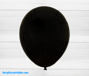 12" Black Latex Balloons 72PCS