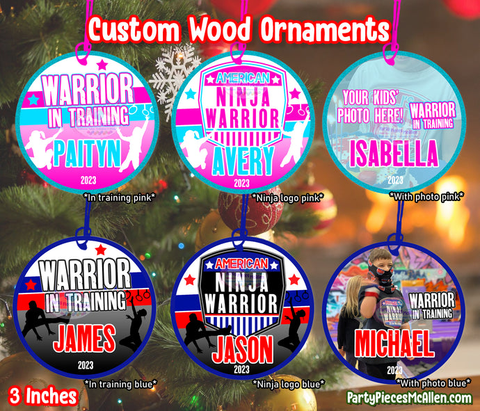 Ninja Warrior Christmas Ornament
