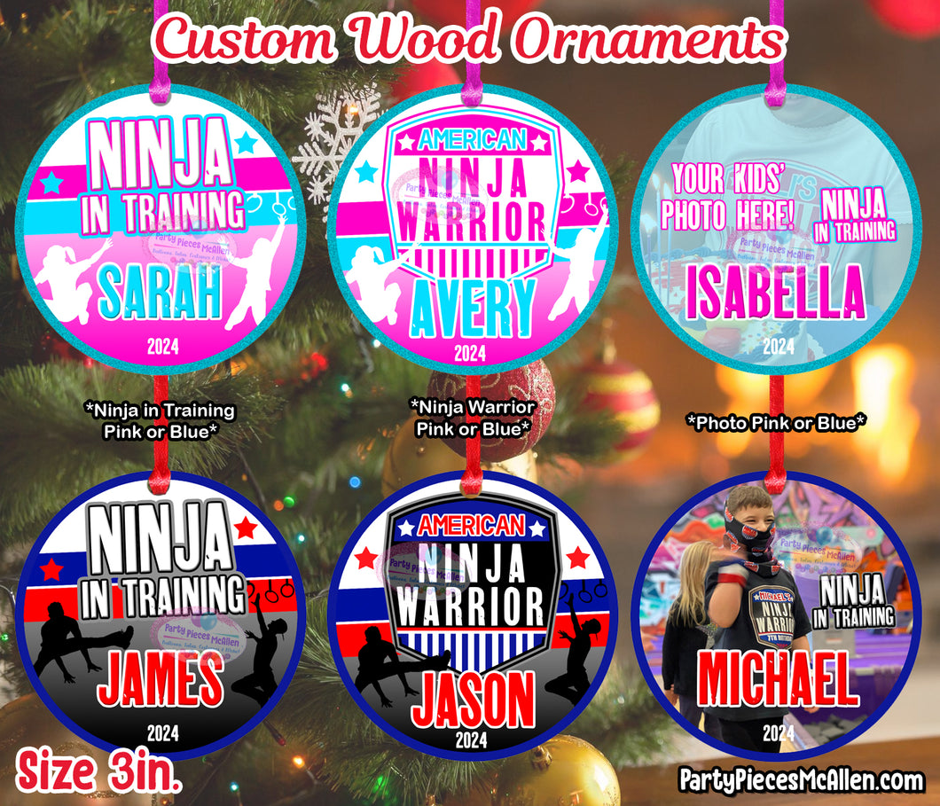 Ninja Warrior Christmas Ornament