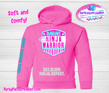 Load image into Gallery viewer, Pink Ninja Warrior Hoodie