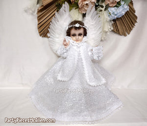 Vestidito Angel Gabriel, Angel Gabriel Baby Jesus White Gown