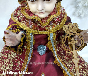 Vestido Niño Dios Rey de Reyes, Baby Jesus King of King Gown