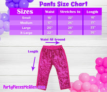 Load image into Gallery viewer, Brunette Doll Birthday Sequin Pants Outfit