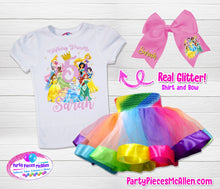 Load image into Gallery viewer, Princess Rainbow Tutu Outfit