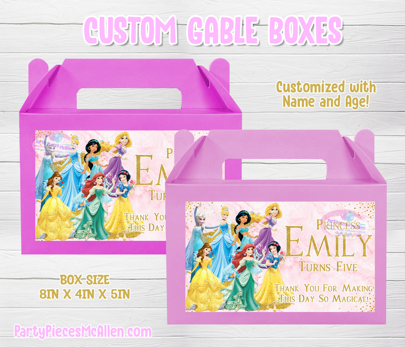 Princess Gable Boxes