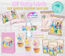 Load image into Gallery viewer, Princess Editable Party Package