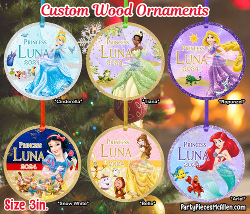 Princess Christmas Tree Ornaments