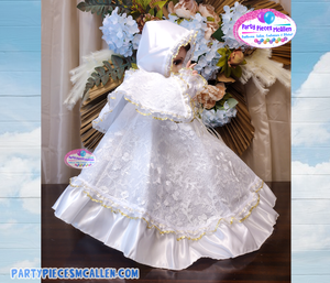 Vestido Bautizo Blanco Niño Dios, Baby Jesus White Gown