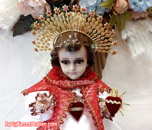 Vestidito Sagrado Corazon Niño Dios, Sacred Heart Baby Jesus Gown