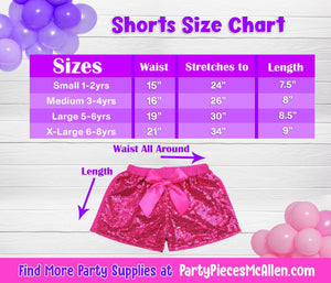 Berry ONE Glittery Vinyl Sequin Shorts Outfit