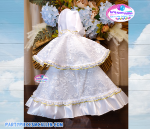 Vestido Bautizo Blanco Niño Dios, Baby Jesus White Gown