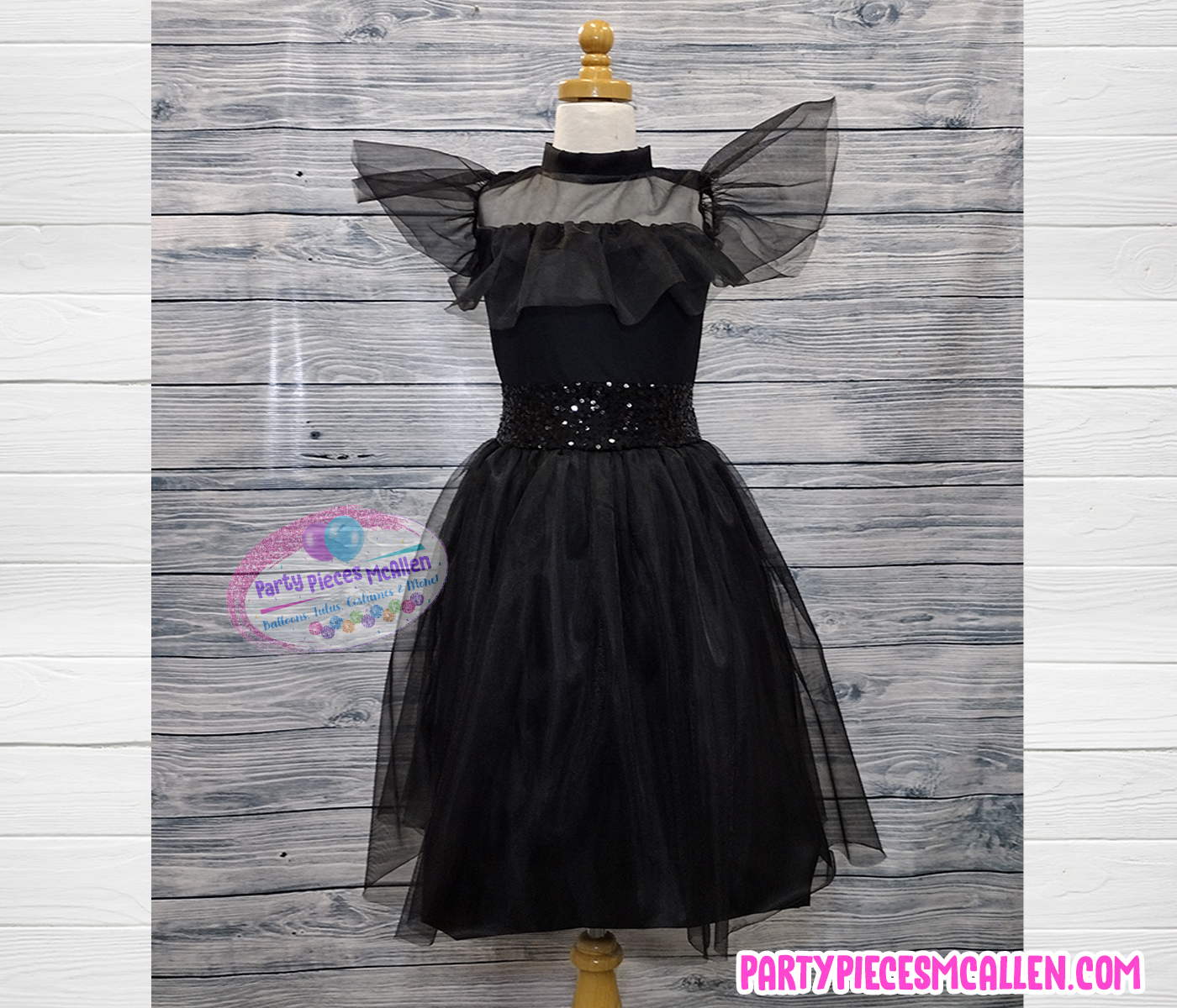 Wednesday Addams Black Dress – Party Pieces McAllen