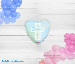9" Mi Bautizo Unisex Foil Balloon