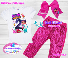 Load image into Gallery viewer, Abby Hatcher Birthday Sequin Pants Outfit