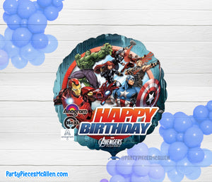 17" Avengers Happy Birthday Foil Balloon