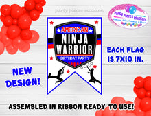 Load image into Gallery viewer, Ninja Warrior Birthday Custom Banner