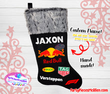 Load image into Gallery viewer, Black Bull Racer Stocking, Christmas Stocking