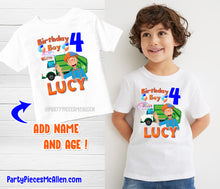 Load image into Gallery viewer, Garbage Truck Birthday Shirt
