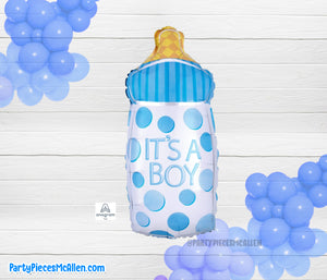 Boy Baby Bottle Shape Foil Balloon