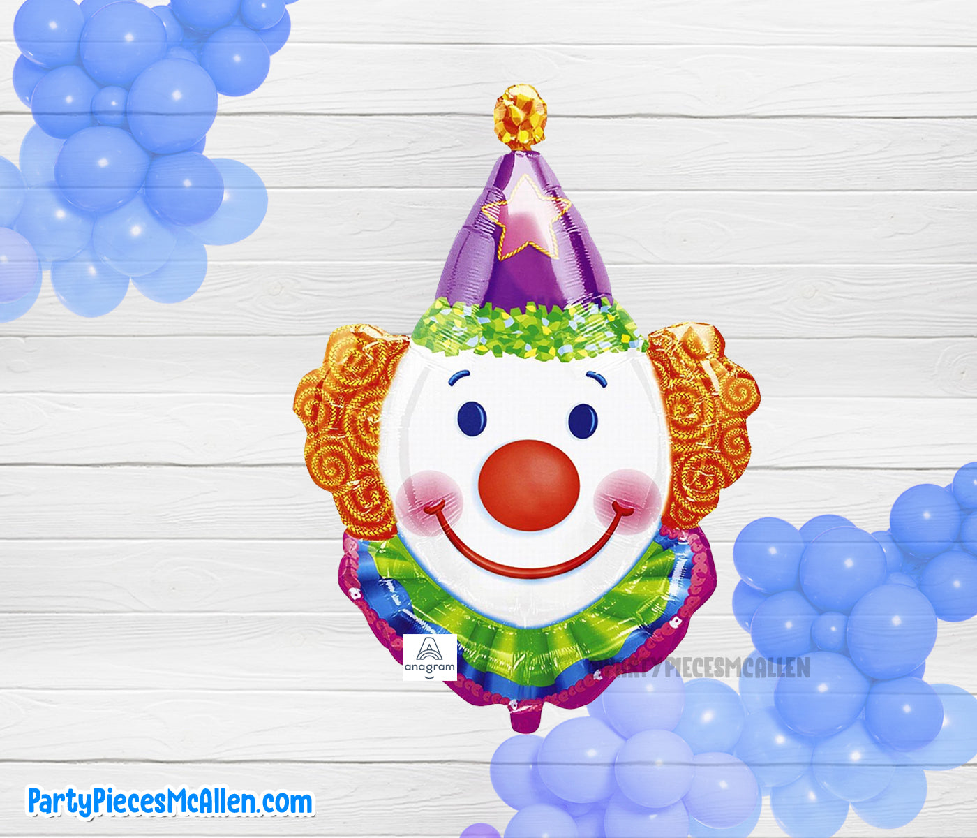 Clown Head Jumbo Shape Foil Balloon