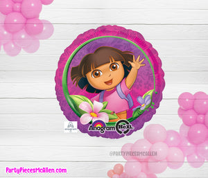 17" Dora the Explorer Round Foil Balloon