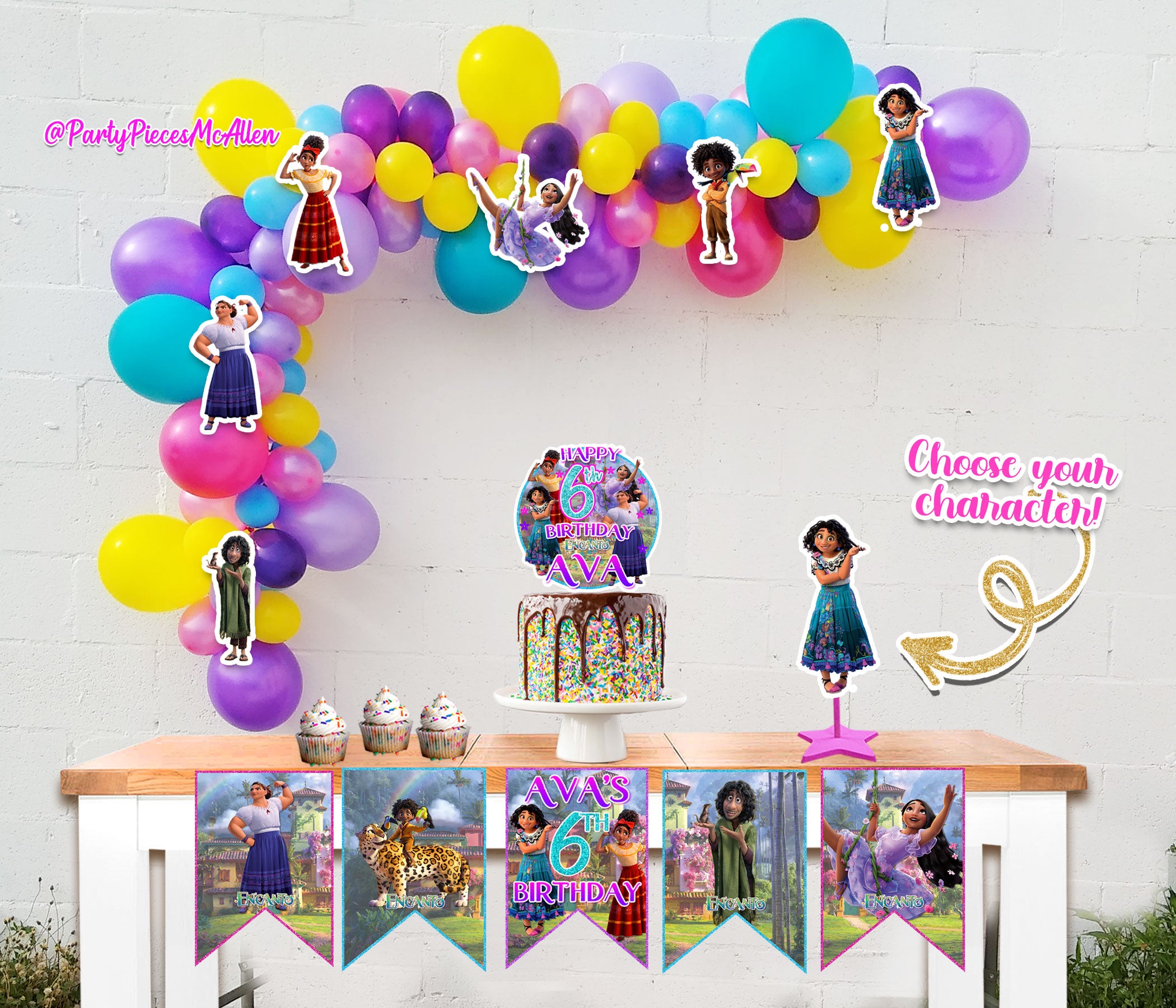 Encanto Birthday  Baby birthday party girl, Birthday party themes, Unicorn  party decorations