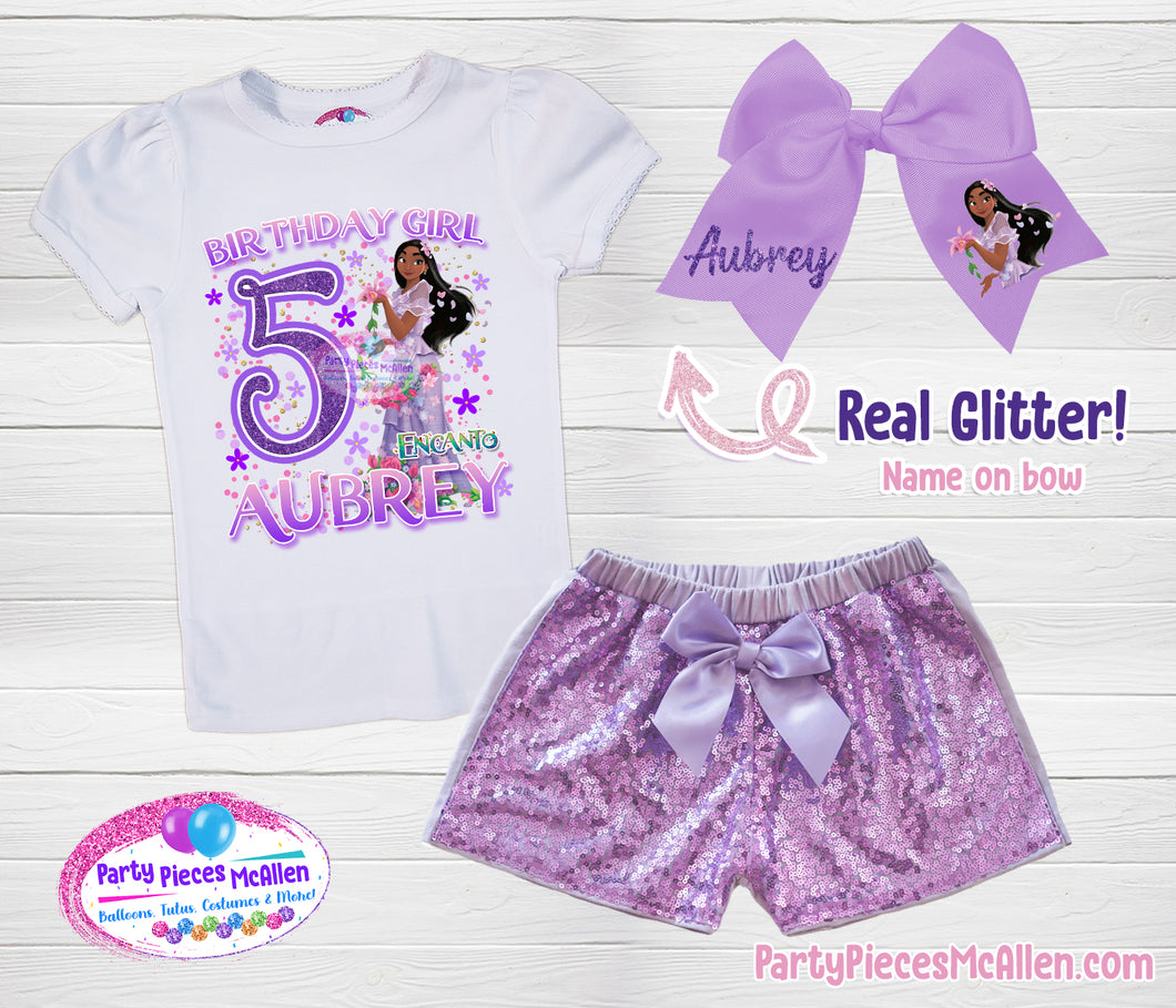 Isabella Birthday Sequin Short Outfit