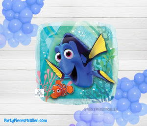 17" Finding Dory and Nemo Foil Balloon